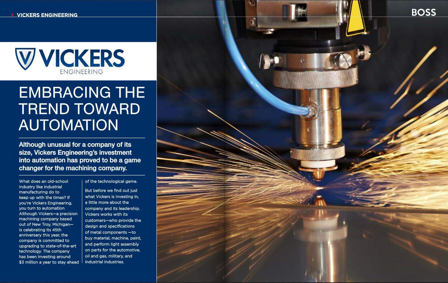 Boss Magazine Edgewater Automation Vickers Engineering