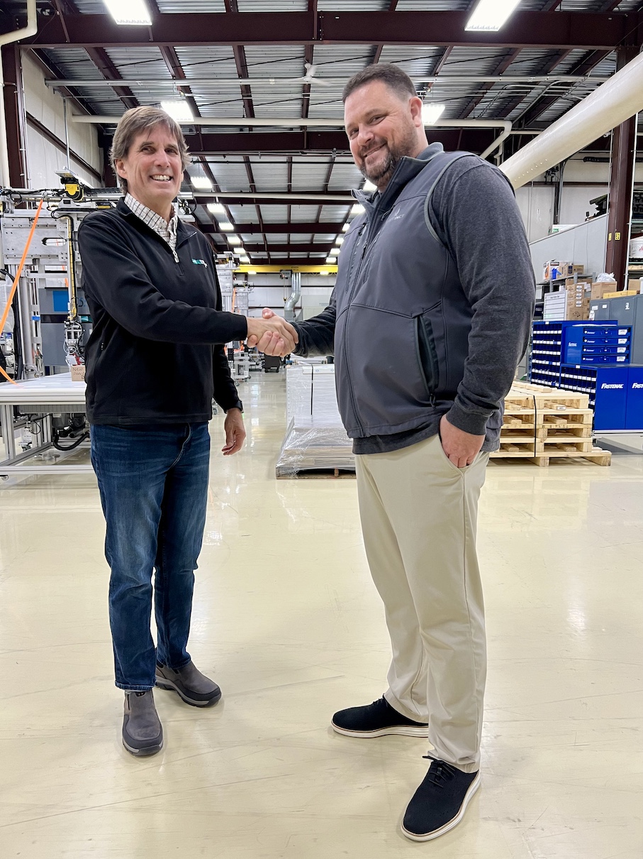 Edgewater Automation Announces Executive Changes_Rick Blake with Tim Tate